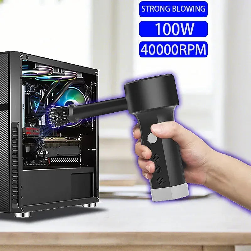 Rechargeable Electric Air Duster - Cordless Compressed Air Blower for Dust Cleaning, Ideal for Laptops and Computers