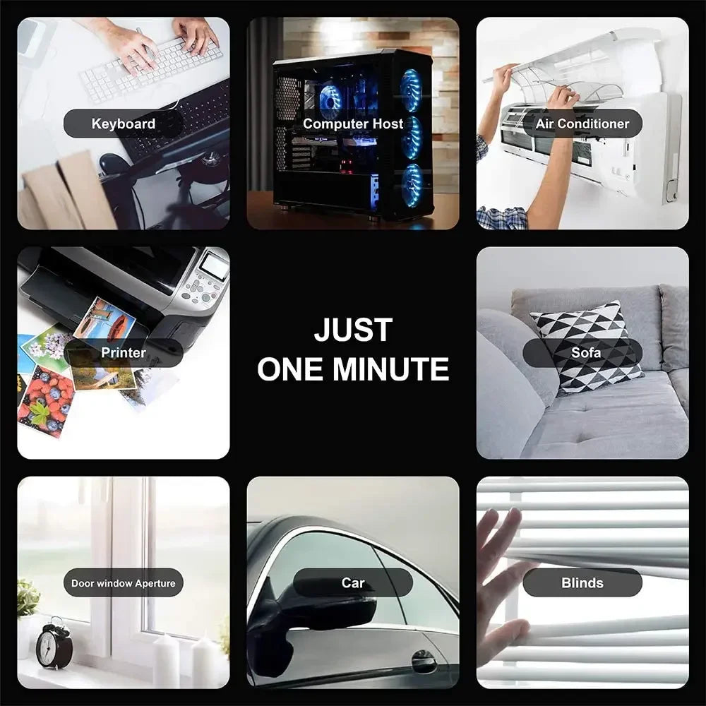 Rechargeable Electric Air Duster - Cordless Compressed Air Blower for Dust Cleaning, Ideal for Laptops and Computers