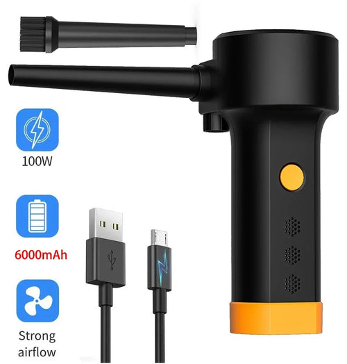 Rechargeable Electric Air Duster - Cordless Compressed Air Blower for Dust Cleaning, Ideal for Laptops and Computers